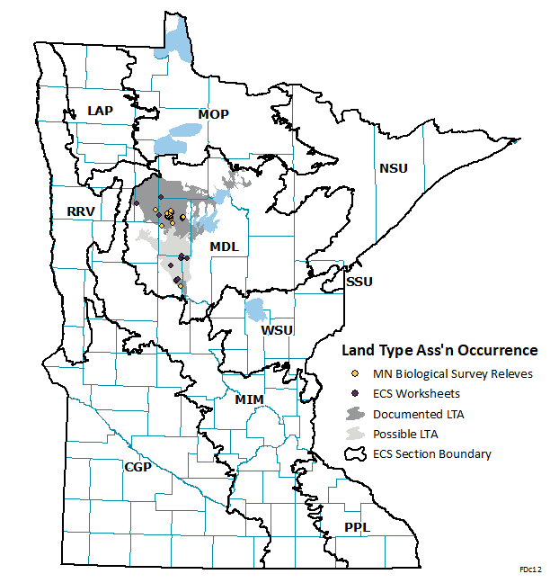 Distribution map for FDc12