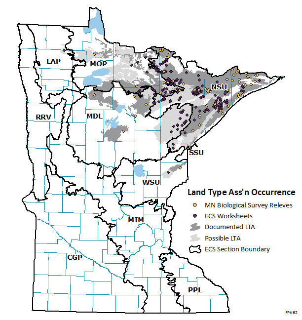 Distribution map for FPn62