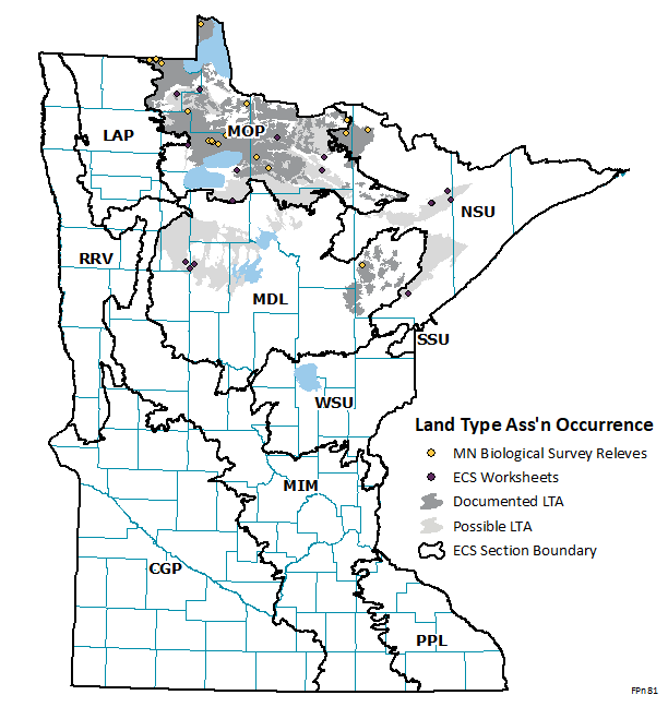 Distribution map for FPn81