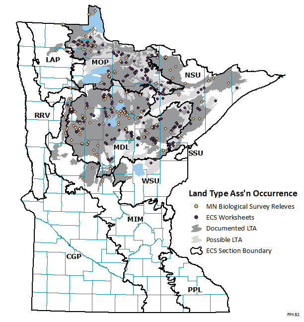 Distribution map for FPn82