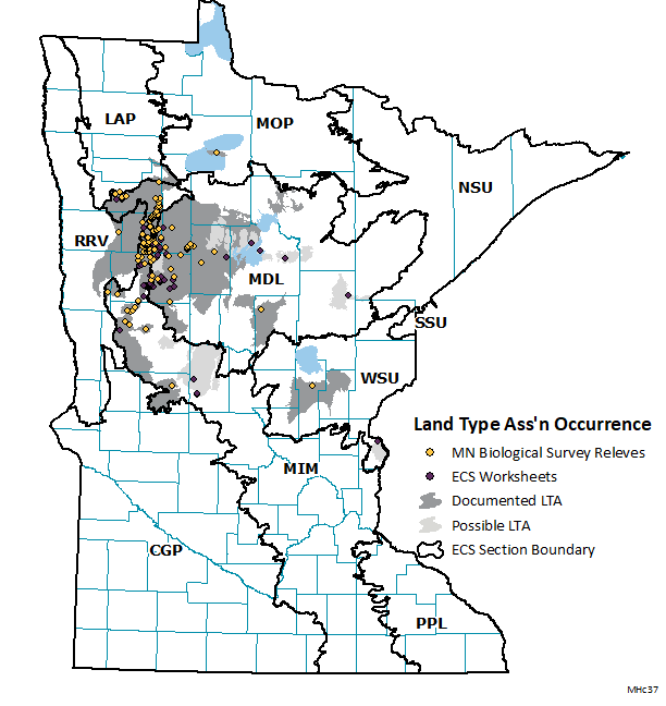 Distribution map for MHc37