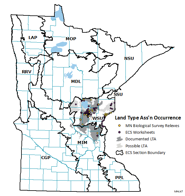 Distribution map for MHc47