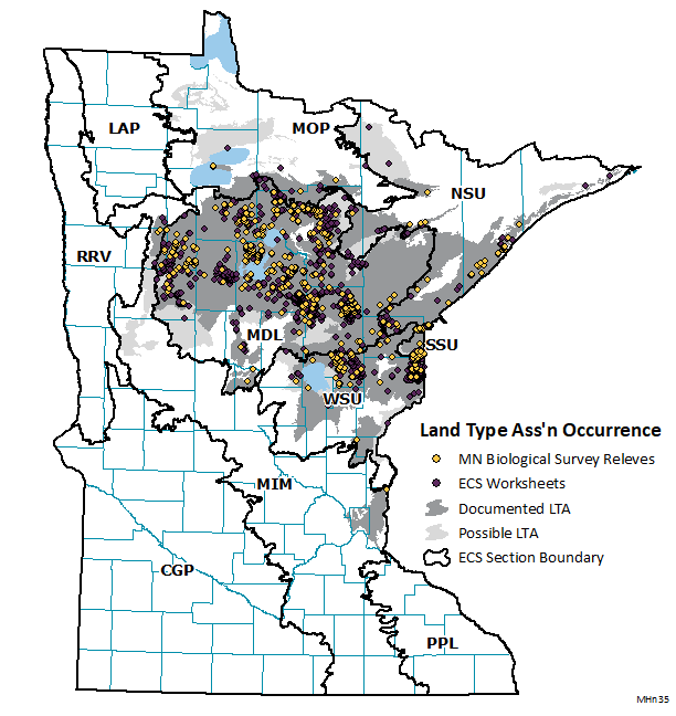 Distribution map for MHn35