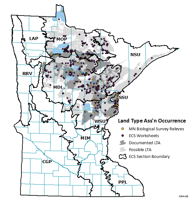 Distribution map for MHn46