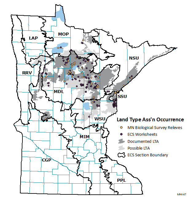 Distribution map for MHn47