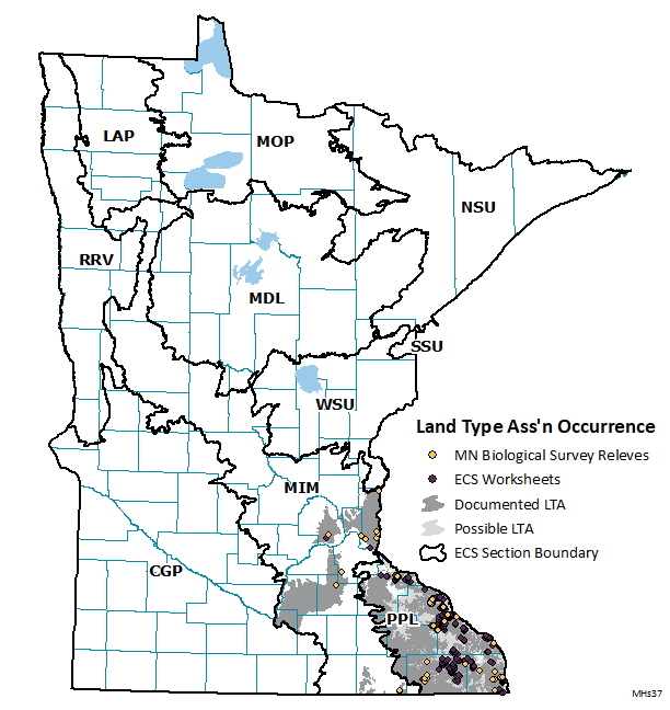 Distribution map for MHs37