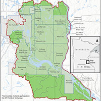 3M PFAS settlement project awards announced Map of the 3M grant project area.