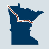 graphic of pipeline route through northern Minnesota