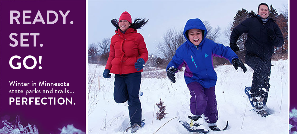 Winter activities in Minnesota state parks.